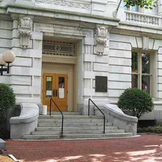 Courthouse from afar.